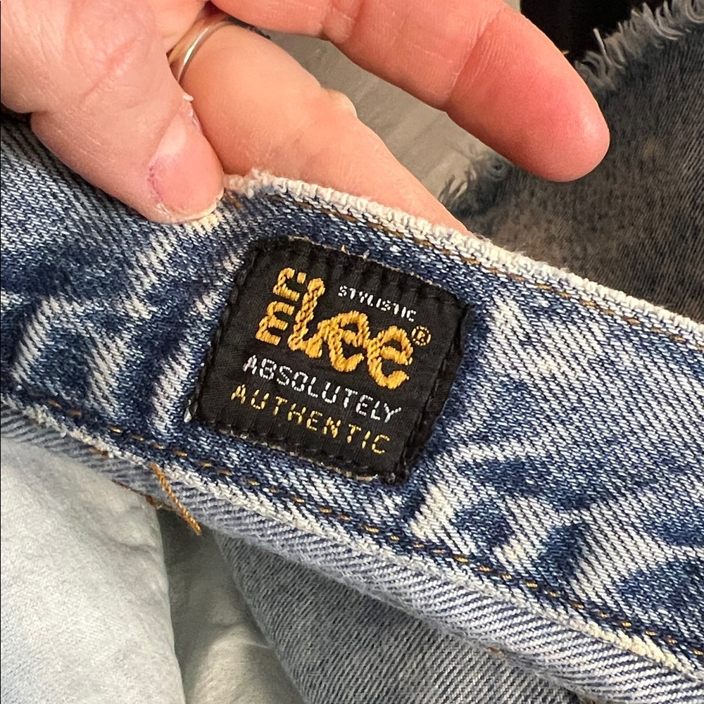 Lee Vintage Acid Wash Distressed Jean Shorts- 10‎ - Picture 4 of 5